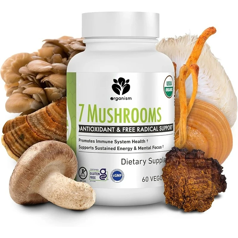 7 видов ферментированных грибов - гриб льва, гриб шиитаке, кордицепс sinensis - 60 вегетарианских капсул
7 видов ферментированных грибов - гриб льва, гриб шиитаке, кордицепс sinensis - 60 вегетарианских капсул