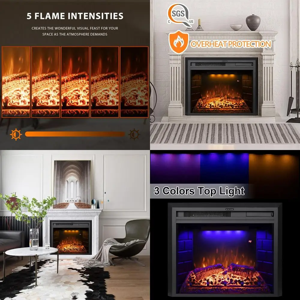 Электрический настенный камин шириной 22 дюйма с пультом ДУ, имитацией дров, звуком хрустящего пламени, защитой от перегрева и таймером, 750/1500 Вт, черный
Электрический настенный камин шириной 22 дюйма с пультом ДУ, имитацией дров, звуком хрустящего пламени, защитой от перегрева и таймером, 750/1500 Вт, черный