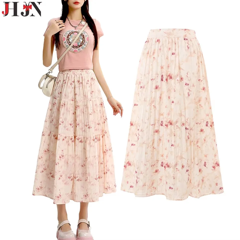 JHJN 2025 New Style A-Line Skirt Half Skirt Summer Dresses Female Floral Printed Pleated Fashion Long Dresses Women'S Clothing
JHJN 2025 New Style A-Line Skirt Half Skirt Summer Dresses Female Floral Printed Pleated Fashion Long Dresses Women'S Clothing