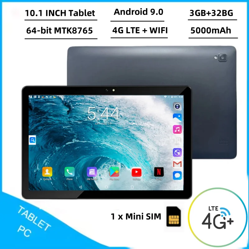 Новый T4 10,1-дюймовый Android 9,0 4G LTE-планшет GSM 64-битный MTK8765 четырехъядерный процессор 3 ГБ + 32 ГБ двойная камера 1280 x 800 IPS 5000 мАч 1 слот для SIM-карты
Новый T4 10,1-дюймовый Android 9,0 4G LTE-планшет GSM 64-битный MTK8765 четырехъядерный процессор 3 ГБ + 32 ГБ двойная камера 1280 x 800 IPS 5000 мАч 1 слот для SIM-карты