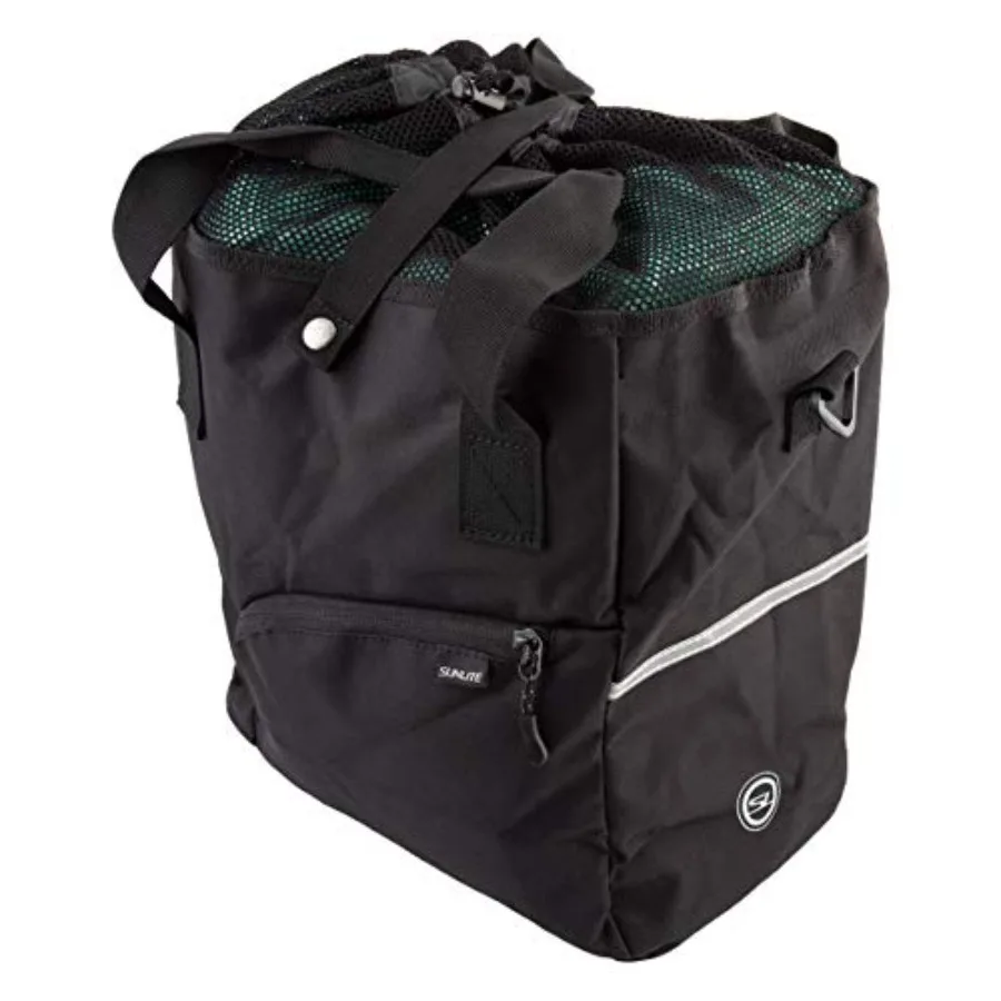 Grocery Getter Pannier Bag for urban commuting, durable polyester fabric, charcoal gray, water-resistant with reflective accent
Grocery Getter Pannier Bag for urban commuting, durable polyester fabric, charcoal gray, water-resistant with reflective accent
