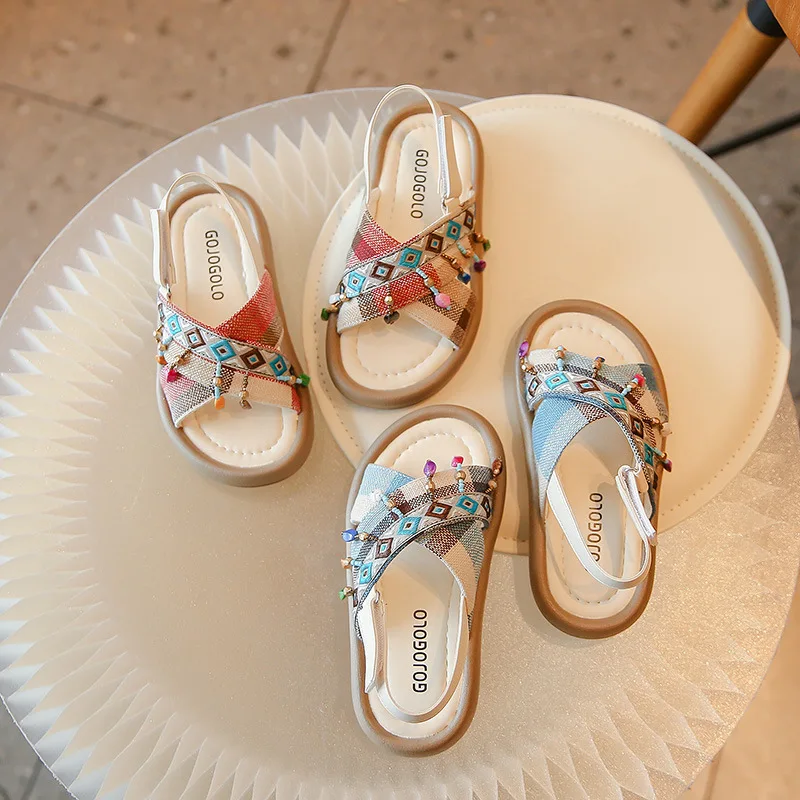 Fashion Girl Shoes New Versatile Comfort Child Sandals Anti Slip Soft Sole Retro Princess Shoes Ethnic Trend Flat Sandals Girls
Fashion Girl Shoes New Versatile Comfort Child Sandals Anti Slip Soft Sole Retro Princess Shoes Ethnic Trend Flat Sandals Girls