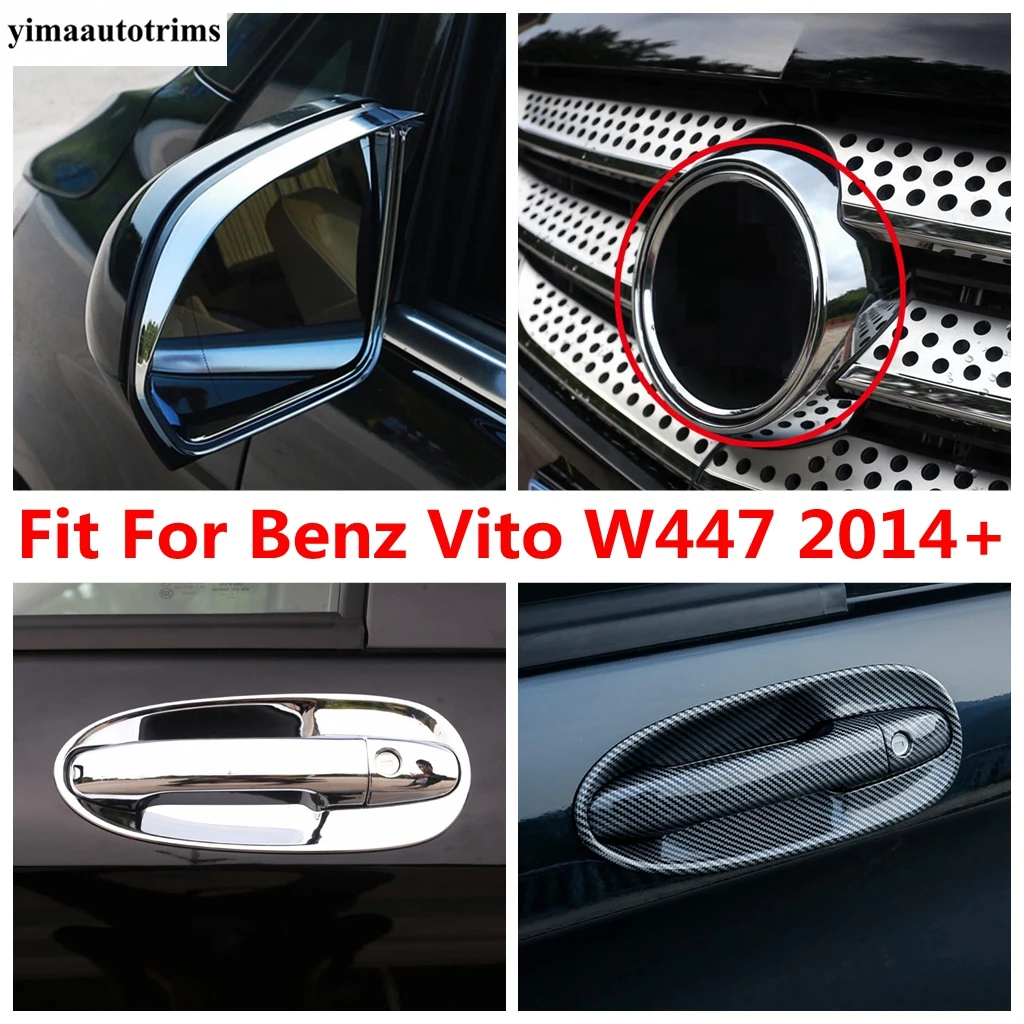 For Benz Vito W447 2014 - 2021 Front Grille Emblem Ring / Door Handle Bowl / Rearview Mirror Rain Eyebrow Cover Trim Accessories
For Benz Vito W447 2014 - 2021 Front Grille Emblem Ring / Door Handle Bowl / Rearview Mirror Rain Eyebrow Cover Trim Accessories