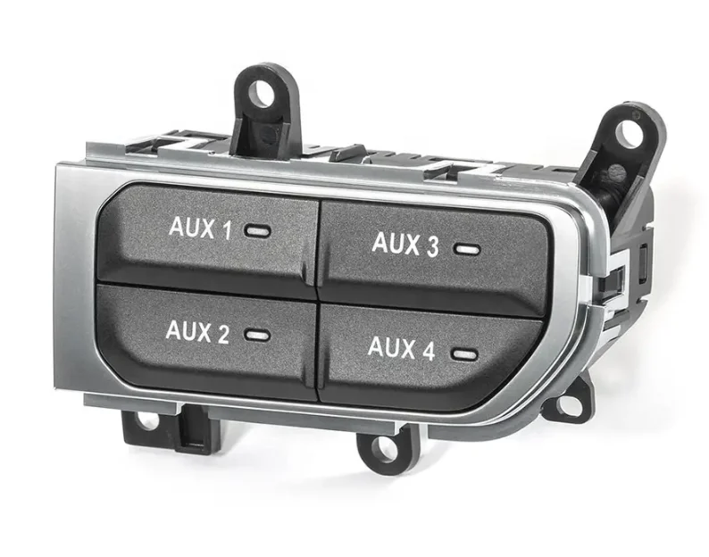 Auxiliary switch kit with left bin black color panel 4 button work aftermarket accessories for Jeep Wrangler JL 4x4 offroad
Auxiliary switch kit with left bin black color panel 4 button work aftermarket accessories for Jeep Wrangler JL 4x4 offroad