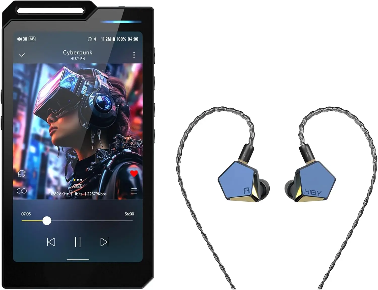 R4 mp3 & mp4 Players & x FAUDIO Project Ace HiFi IEMs
R4 mp3 & mp4 Players & x FAUDIO Project Ace HiFi IEMs