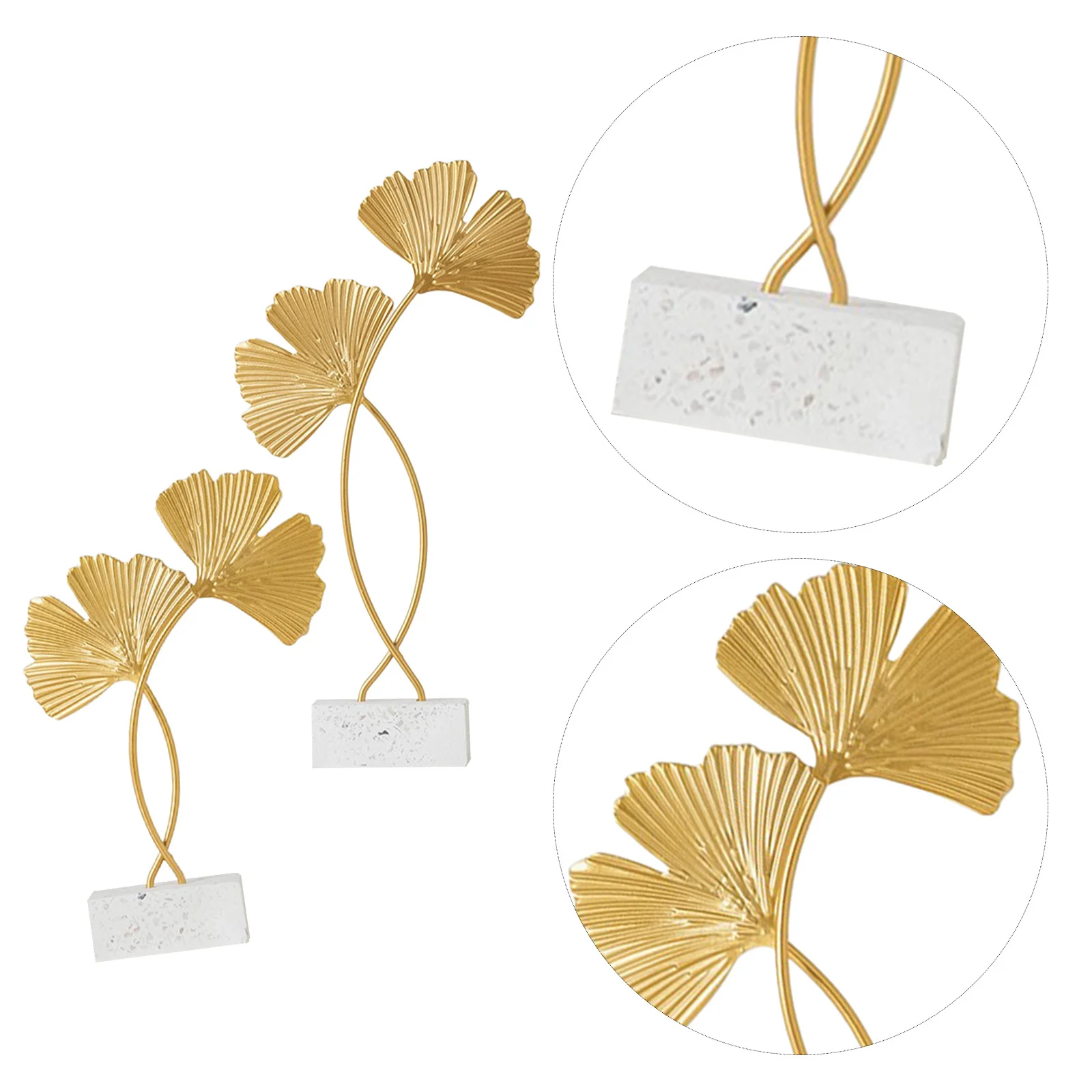 2Pcs Nordic Gingko Leaf Decoration Premium Iron Cement Desktop Ornament Elegant Golden Leaves Decors for Home Office
2Pcs Nordic Gingko Leaf Decoration Premium Iron Cement Desktop Ornament Elegant Golden Leaves Decors for Home Office