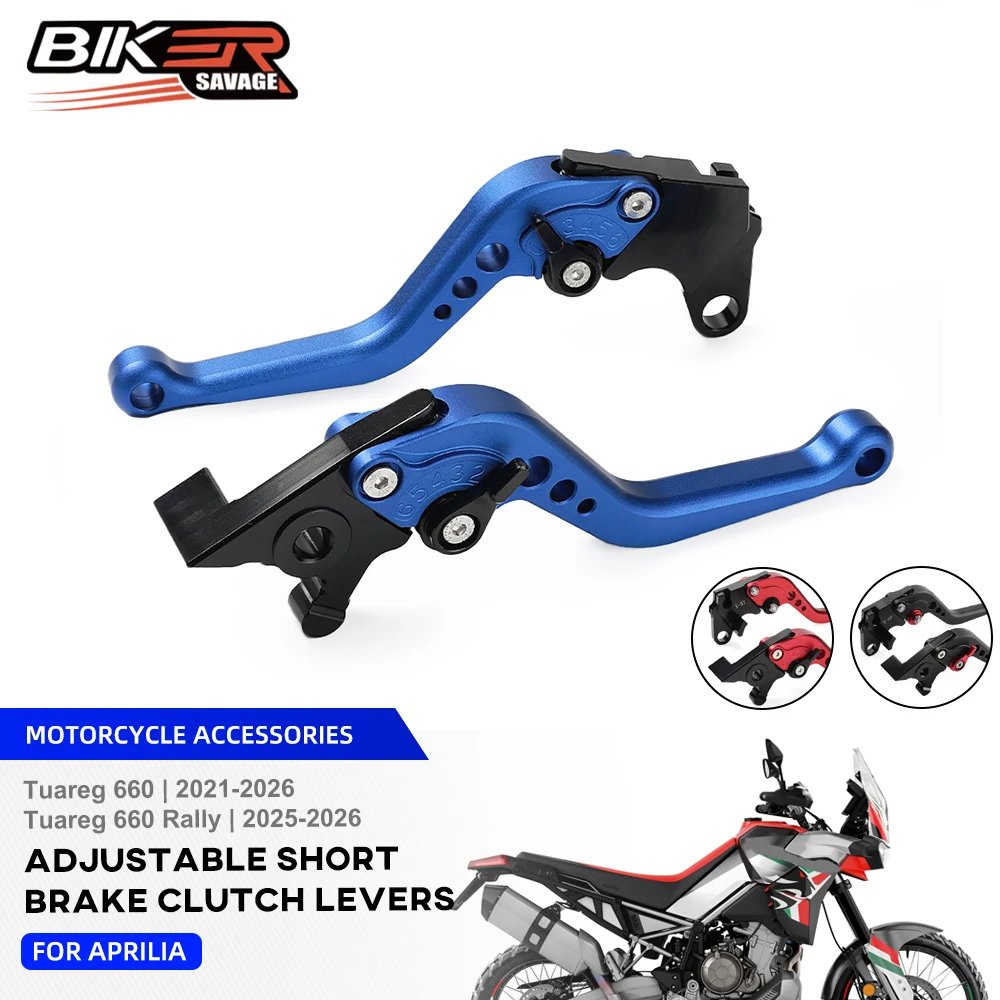 Tuareg 660 Short Brake Clutch Levers For Aprilia Tuareg 660 Rally 2021-2026 Motorcycle Accessories Adjustable Extendable Handles
Tuareg 660 Short Brake Clutch Levers For Aprilia Tuareg 660 Rally 2021-2026 Motorcycle Accessories Adjustable Extendable Handles
