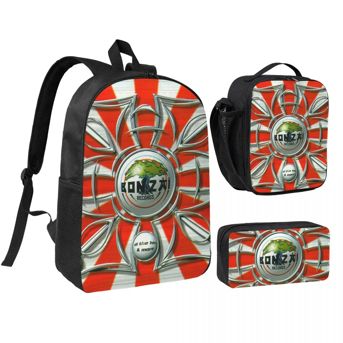 Bonzai Records Backpack Boys Girls BookBag School Bag Shoulder Bags 3ps Insulated Lunch Bag Pencil Case
Bonzai Records Backpack Boys Girls BookBag School Bag Shoulder Bags 3ps Insulated Lunch Bag Pencil Case
