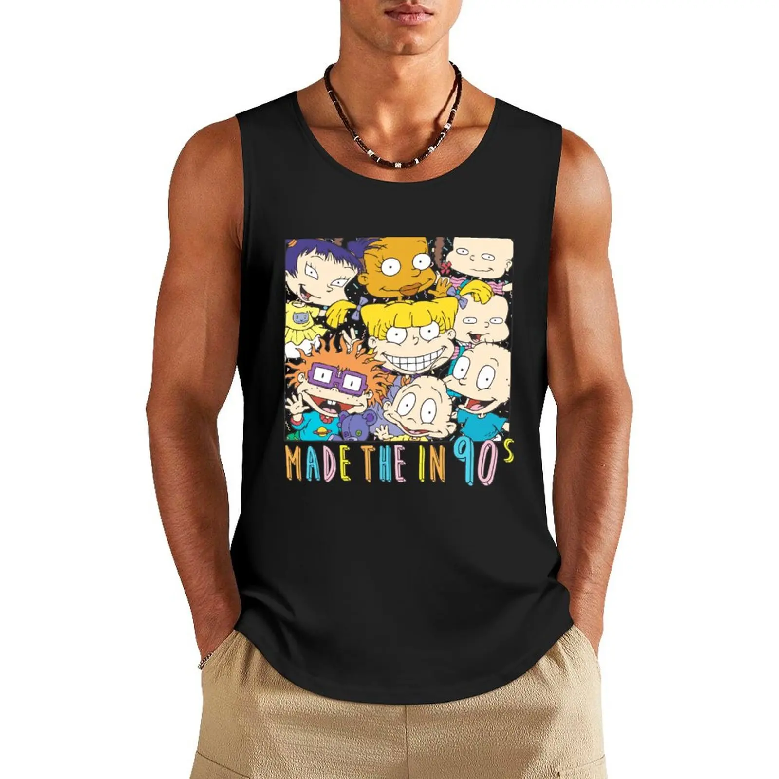 Rugrats Group Color Portrait Made In The Nineties Tank Top Male vest men gym clothing
Rugrats Group Color Portrait Made In The Nineties Tank Top Male vest men gym clothing