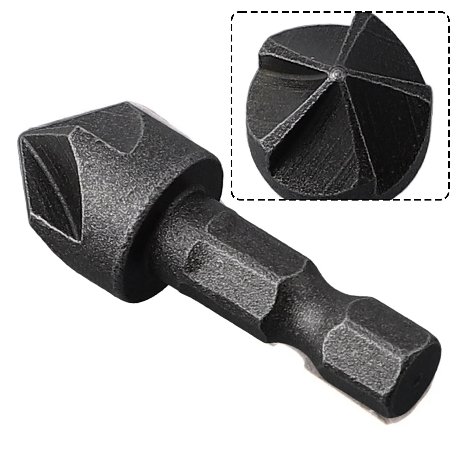 Power Tools Chamfering Tool 90 Degree Gray Woodworking 1 4 Hexagonal Shank 1pcs 45 Steel 5 Flute Countersink Drill
Power Tools Chamfering Tool 90 Degree Gray Woodworking 1 4 Hexagonal Shank 1pcs 45 Steel 5 Flute Countersink Drill