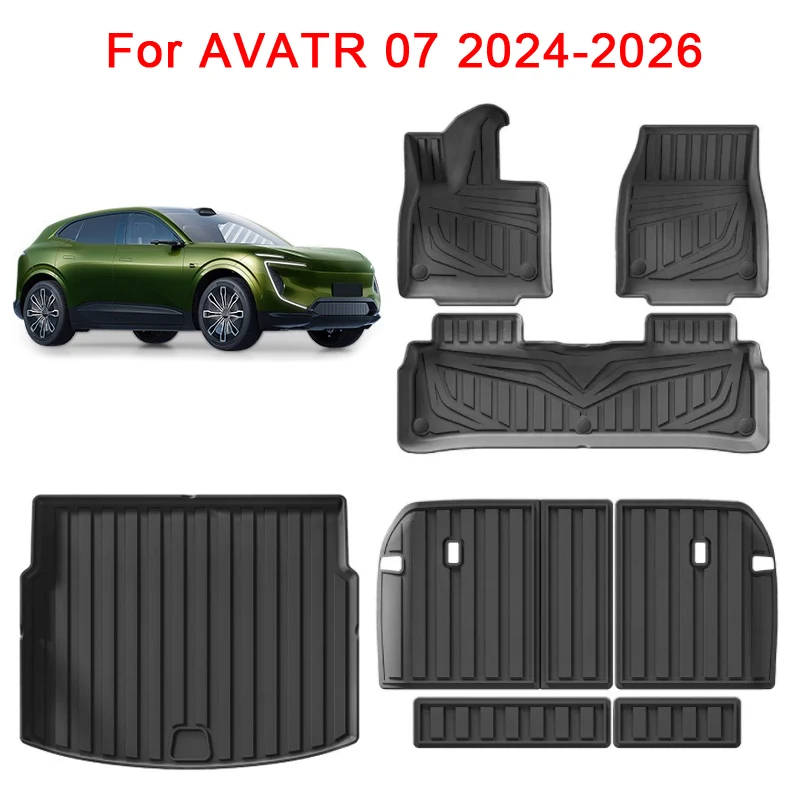 for AVATR 07 2024 2025 2026 Car Floor Mats Trunk Mat Waterproof TPE Carpet Cargo Liner All Weather Mats Floor Liner Backrest
for AVATR 07 2024 2025 2026 Car Floor Mats Trunk Mat Waterproof TPE Carpet Cargo Liner All Weather Mats Floor Liner Backrest