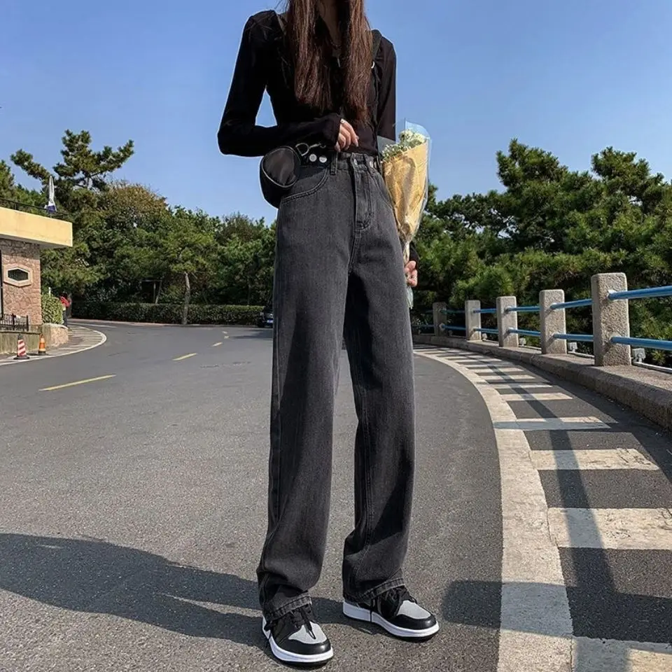 2024 Spring Women Jeans High Waist Vintage Straight Baggy Denim Pant Streetwear Korean Style Fashion Wide Leg Denim Trouser L134
2024 Spring Women Jeans High Waist Vintage Straight Baggy Denim Pant Streetwear Korean Style Fashion Wide Leg Denim Trouser L134