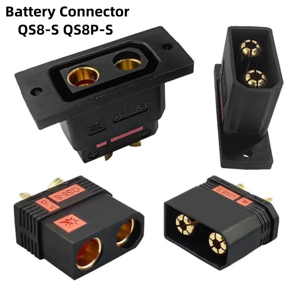 New High Current QS8-S Connector Gold Plated Black QS8-S M F Plug Set Anti Spark RC Accessories for RC Model Car
New High Current QS8-S Connector Gold Plated Black QS8-S M F Plug Set Anti Spark RC Accessories for RC Model Car