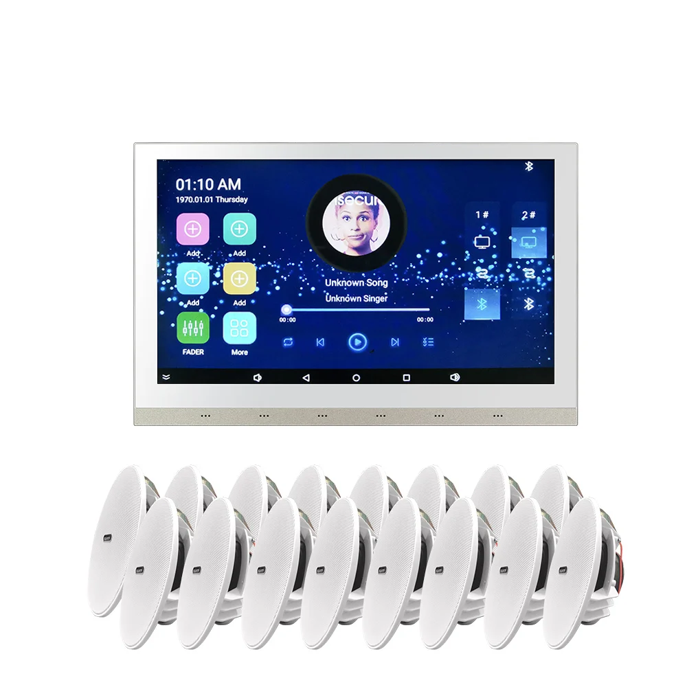 In-Wall Audio Control Receiver with Built-In Amplifier WiFi Multi Room Control
In-Wall Audio Control Receiver with Built-In Amplifier WiFi Multi Room Control