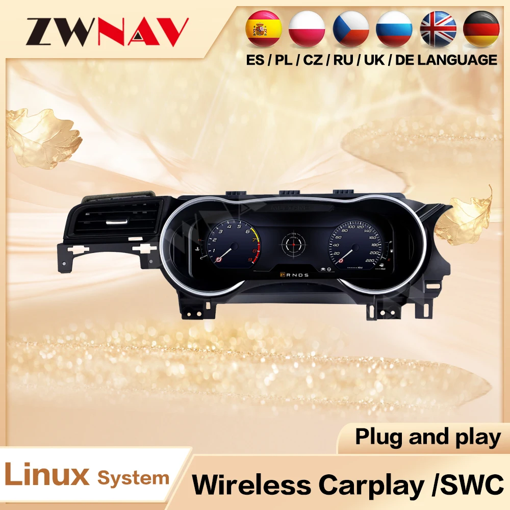 ZWNAV 12.3'' Digital LCD Instrument Dash Screen Digital Cluster For Ford Mustang 2015-2020 Car LCD Dashboard Instrument
ZWNAV 12.3'' Digital LCD Instrument Dash Screen Digital Cluster For Ford Mustang 2015-2020 Car LCD Dashboard Instrument