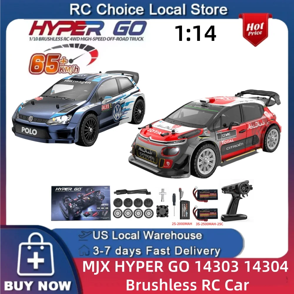 Радиоуправляемая машинка MJX Hyper Go 14303 14304 1/14, бесщеточная, 4WD, 65 км/ч, высокоскоростная, для дрифта и ралли, 2.4G RTR, для взрослых и детей
Радиоуправляемая машинка MJX Hyper Go 14303 14304 1/14, бесщеточная, 4WD, 65 км/ч, высокоскоростная, для дрифта и ралли, 2.4G RTR, для взрослых и детей