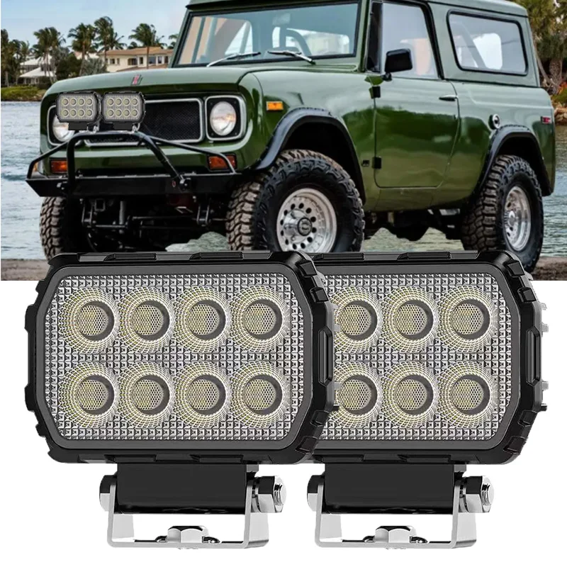 Square LED Work Light Waterproof Off-Road Driving Lamp Work Car Light 12V/24V Auxbeam for Truck Jeep SUV 4x4 Car Accessories
Square LED Work Light Waterproof Off-Road Driving Lamp Work Car Light 12V/24V Auxbeam for Truck Jeep SUV 4x4 Car Accessories
