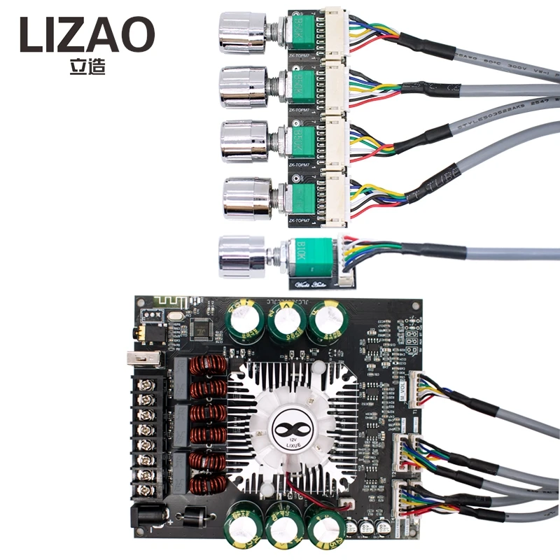 LIZAO ZK-HT22 Bluetooth 5.0 Audio Amplifier Board 2.1 Channel Subwoofer 160Wx2+220W Class D Tone Control AMP Module
LIZAO ZK-HT22 Bluetooth 5.0 Audio Amplifier Board 2.1 Channel Subwoofer 160Wx2+220W Class D Tone Control AMP Module