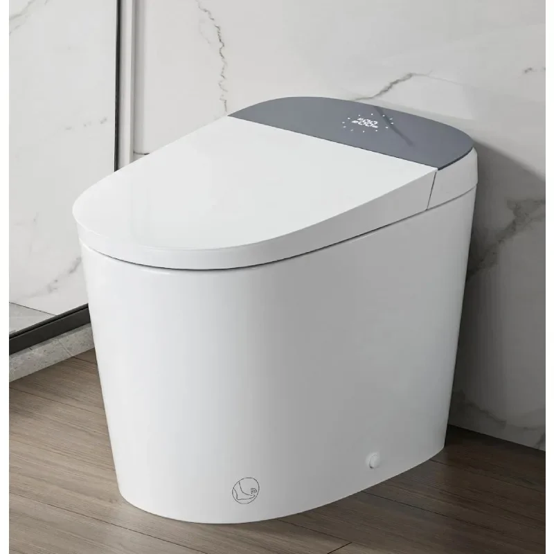 Smart Toilet with Bidet Built in, Auto Open & Close, Elongated Heated Seat,Foot Sensor Flush,Built in Tank with Powerful Flush,
Smart Toilet with Bidet Built in, Auto Open & Close, Elongated Heated Seat,Foot Sensor Flush,Built in Tank with Powerful Flush,