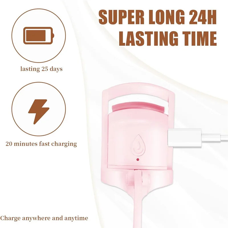 A95I-5-Second Fast Heat Up C-Shaped Heated Eyelash Curler- Rechargeable Electric Curler For All-Day Curls(24H) Lasting
A95I-5-Second Fast Heat Up C-Shaped Heated Eyelash Curler- Rechargeable Electric Curler For All-Day Curls(24H) Lasting