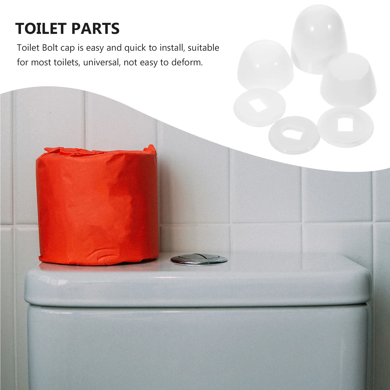 2 set Bolt Caps Plastic Universal Round Push-On Covers For Toilet Bowl Screws Repair Parts Toilet Seat Floor Caps Replacement
2 set Bolt Caps Plastic Universal Round Push-On Covers For Toilet Bowl Screws Repair Parts Toilet Seat Floor Caps Replacement