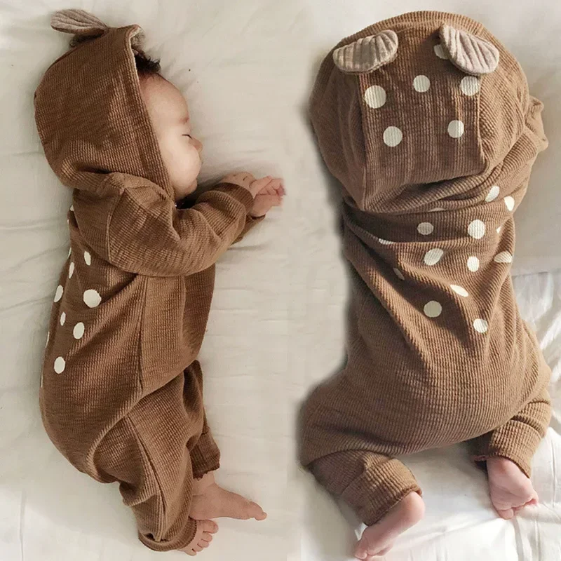 Spring Autumn Baby Cute One-Pieces Outwear Baby Deer Hooded Romper Newborn Coat Newborn Baby Boys Clothes Deer Pattern Jumpsuit
Spring Autumn Baby Cute One-Pieces Outwear Baby Deer Hooded Romper Newborn Coat Newborn Baby Boys Clothes Deer Pattern Jumpsuit