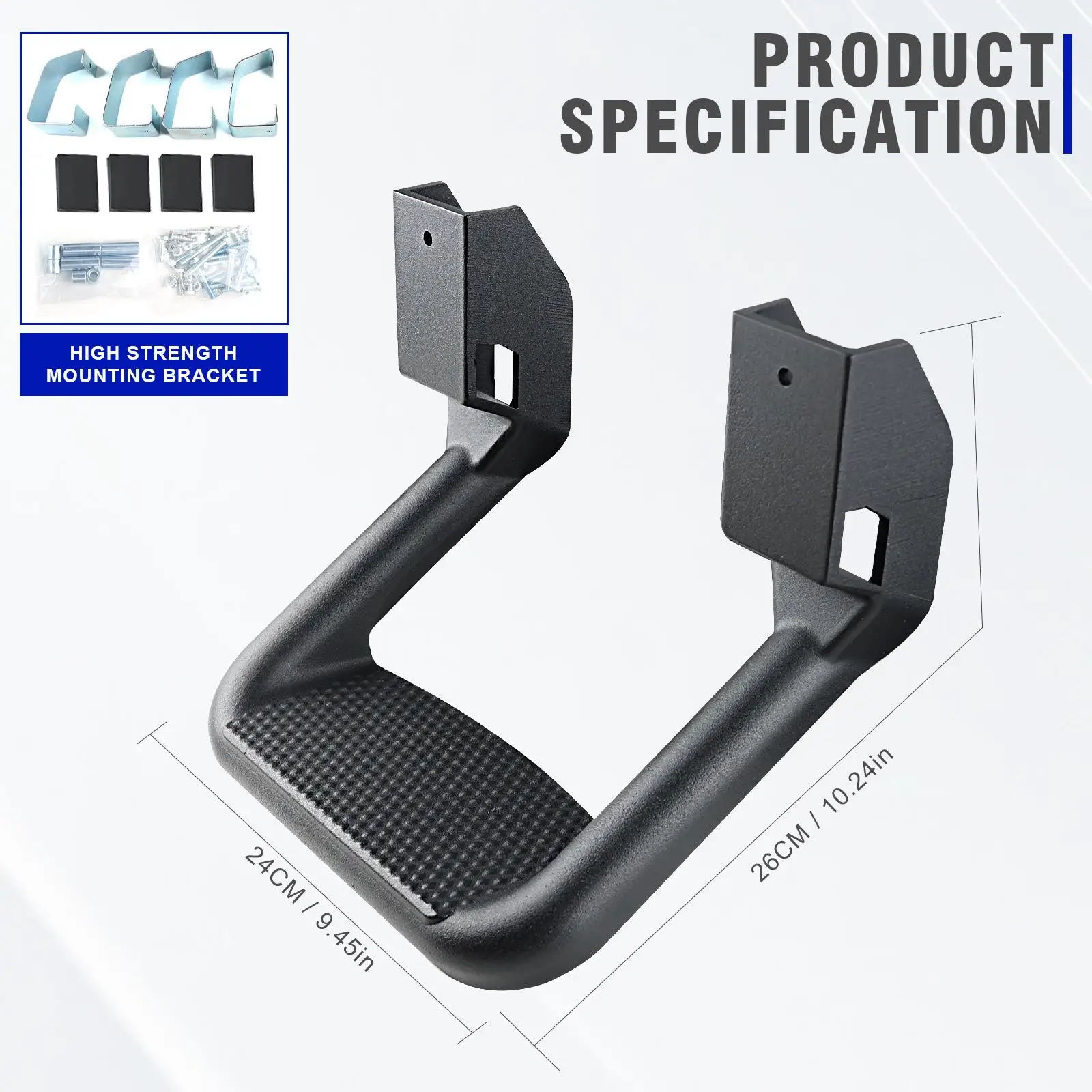 Truck Black Side Step Set Easy to Install Replaces for Suvs
Truck Black Side Step Set Easy to Install Replaces for Suvs