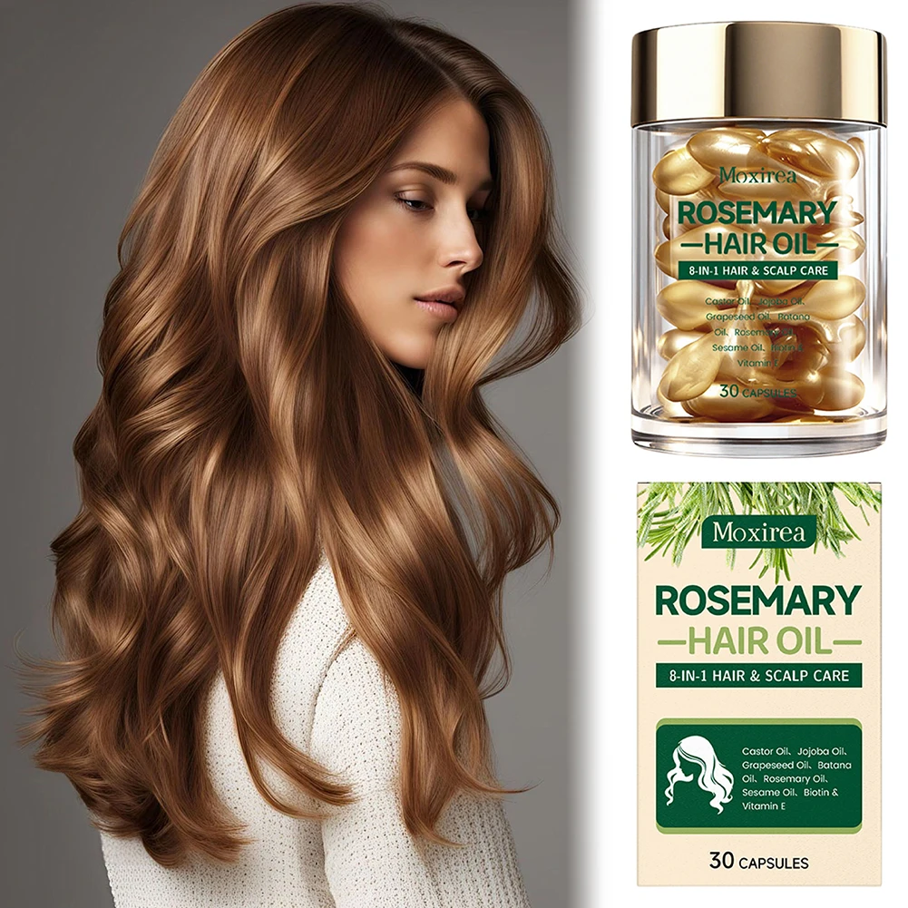 Portable Rosemary Hair Capsules Travel 8 In 1 Non-Greasy Frizz Control Fast Absorption Hair Growth Hair Oil For Damaged-Hair
Portable Rosemary Hair Capsules Travel 8 In 1 Non-Greasy Frizz Control Fast Absorption Hair Growth Hair Oil For Damaged-Hair