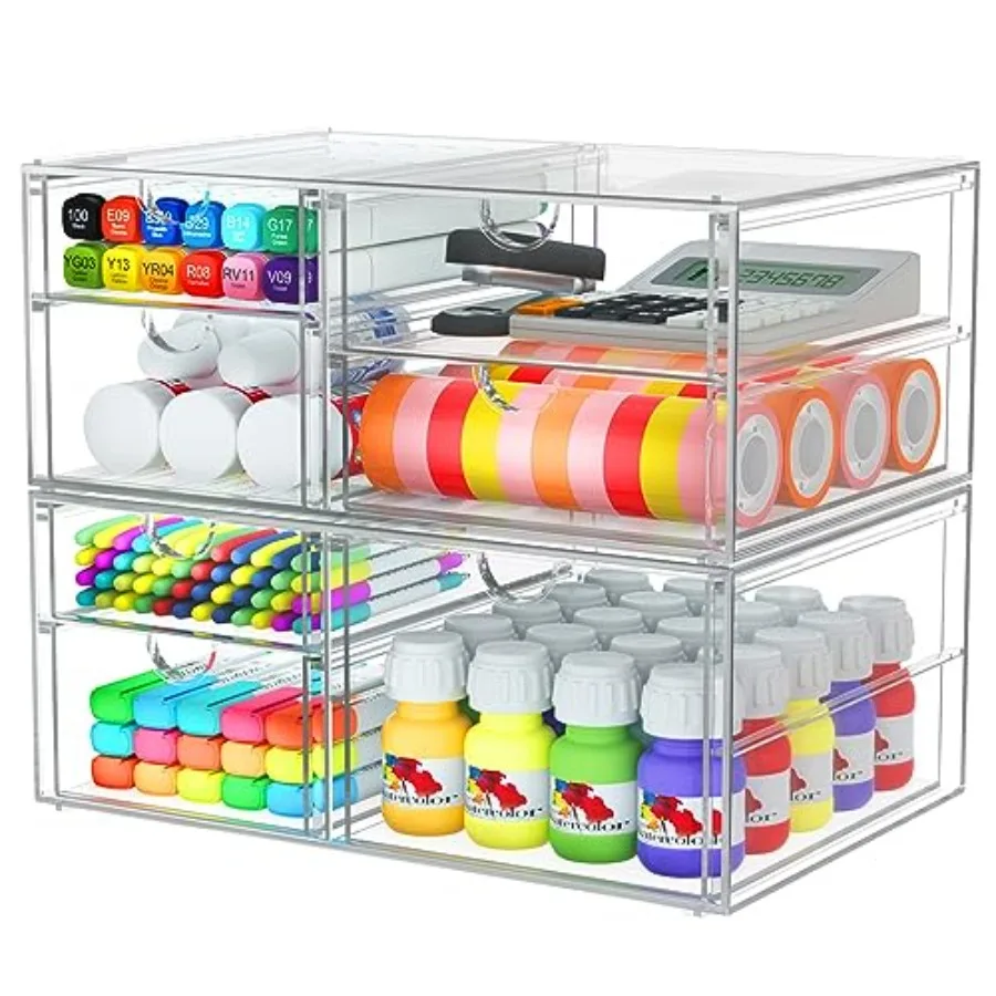2 Pack Desk Organizers Makeup Organizer Storage with 7 Drawers Desktop Office Supplies Clear Desk Accessories Dustproof Drawer
2 Pack Desk Organizers Makeup Organizer Storage with 7 Drawers Desktop Office Supplies Clear Desk Accessories Dustproof Drawer