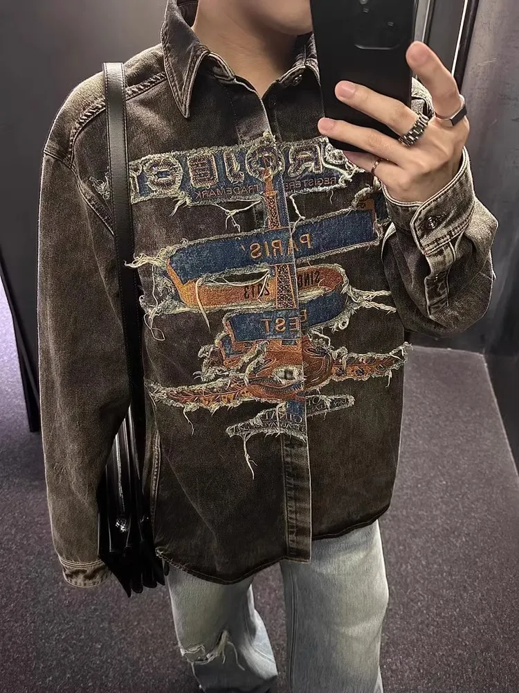 2024 Y Project Embroidered Cowboy Jacket Washed and Damaged Long Sleeve Shirt Autumn/Winter Coat WY1082
2024 Y Project Embroidered Cowboy Jacket Washed and Damaged Long Sleeve Shirt Autumn/Winter Coat WY1082