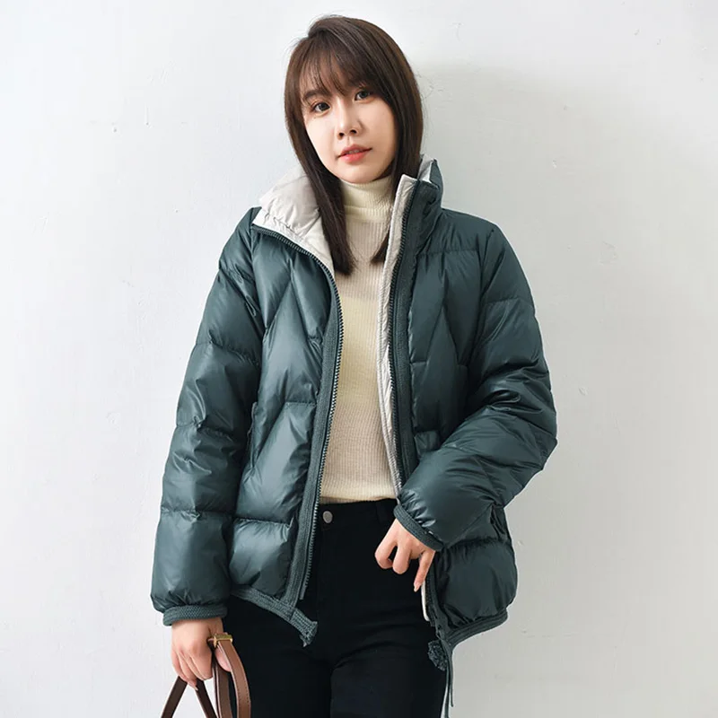 Pop Women Down Jacket Autumn Winter Nice Casual Fashion Stand Collar Light and Warm White Duck Down Bread Jacket Short Down Coat
Pop Women Down Jacket Autumn Winter Nice Casual Fashion Stand Collar Light and Warm White Duck Down Bread Jacket Short Down Coat