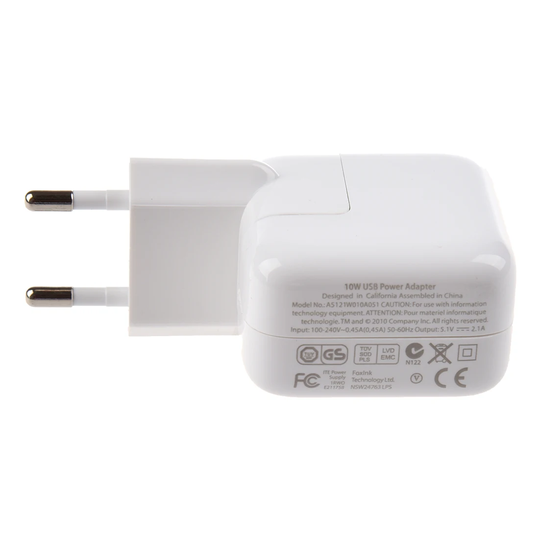 White Charger Adapters European standards for iPad / iPhone / iPod / Smartphones 2.1A
White Charger Adapters European standards for iPad / iPhone / iPod / Smartphones 2.1A