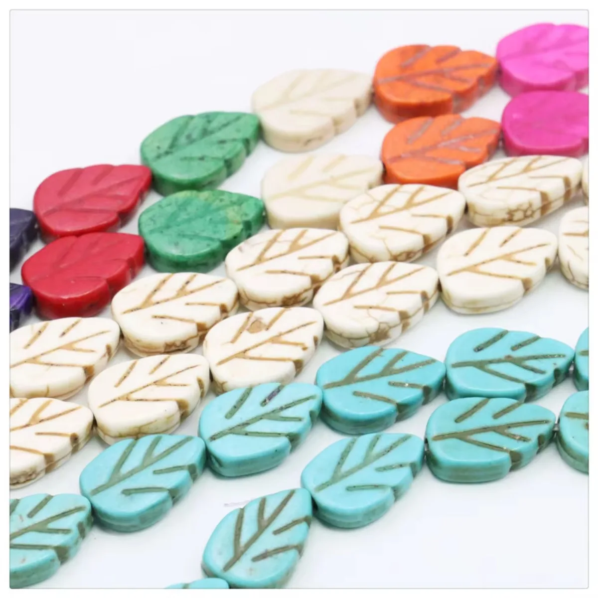 9X14/12X18mm White Blue Multicolor Leaves Turkey Turquoises Loose Beads For DIY Necklace Bracelet Jewelry Making Design Women
9X14/12X18mm White Blue Multicolor Leaves Turkey Turquoises Loose Beads For DIY Necklace Bracelet Jewelry Making Design Women