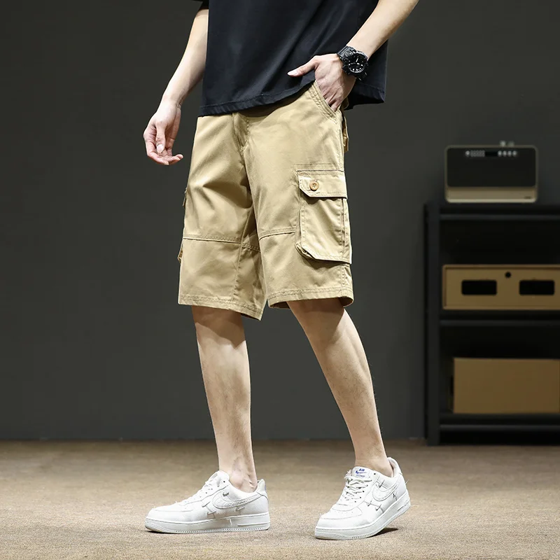 Men's Casual Shorts for Youth Big Size Made of Pure Cotton with Multi-Pocket Military Style Loose-Fitting Straight Leg Fashion
Men's Casual Shorts for Youth Big Size Made of Pure Cotton with Multi-Pocket Military Style Loose-Fitting Straight Leg Fashion