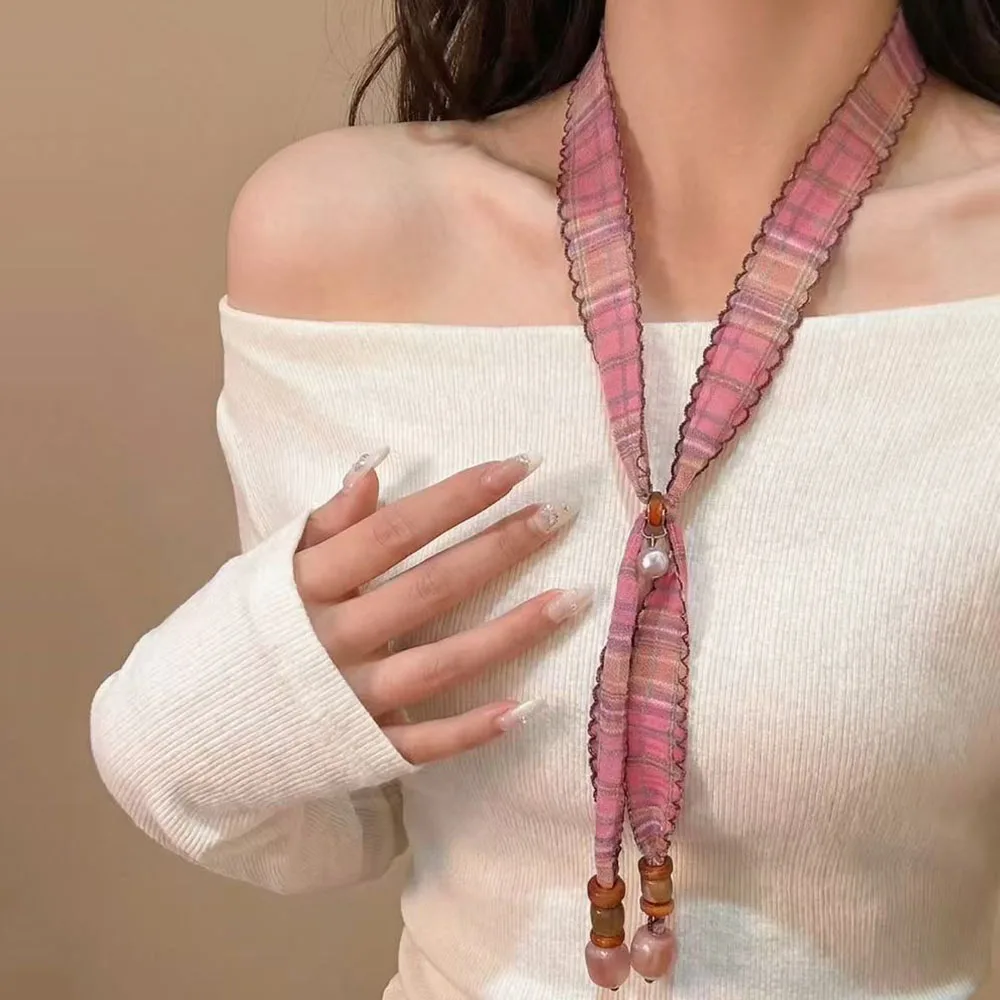 New Retro Beaded Scarf Women's Neckwear High-End Scarf Accessories Necklace Versatile Adjustable Shirt Chain Sweater Chain
New Retro Beaded Scarf Women's Neckwear High-End Scarf Accessories Necklace Versatile Adjustable Shirt Chain Sweater Chain