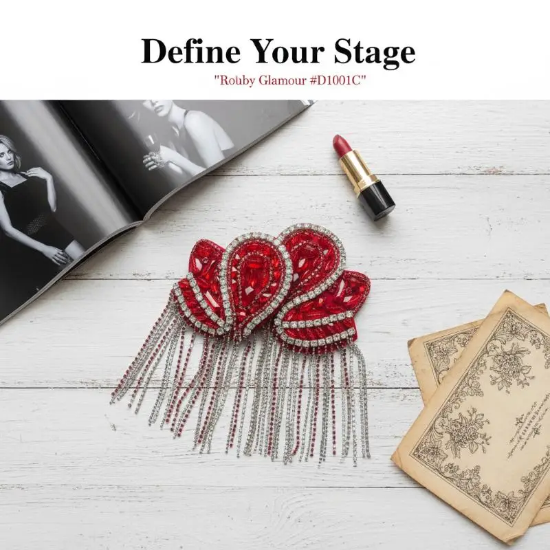Beaded Decoration Tassel Epaulets Sparkling Rhinestone Shoulder Tassel
Beaded Decoration Tassel Epaulets Sparkling Rhinestone Shoulder Tassel