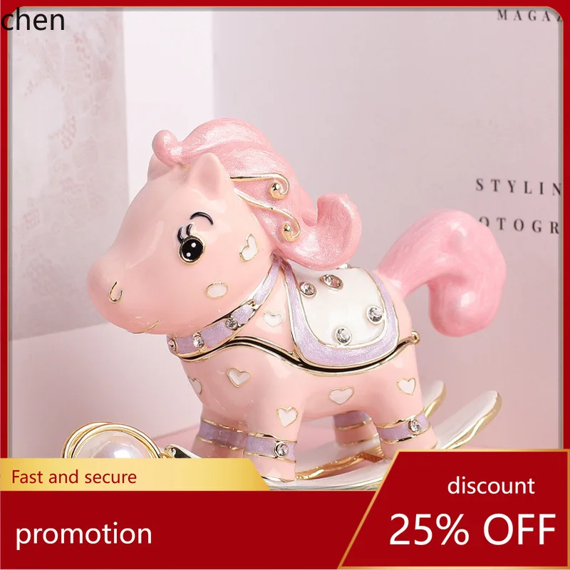 H1 Enamel Jewelry Box Handicrafts Internet-famous Cute Cartoon Rocking Horse Desktop Ornament Home Decoration
H1 Enamel Jewelry Box Handicrafts Internet-famous Cute Cartoon Rocking Horse Desktop Ornament Home Decoration