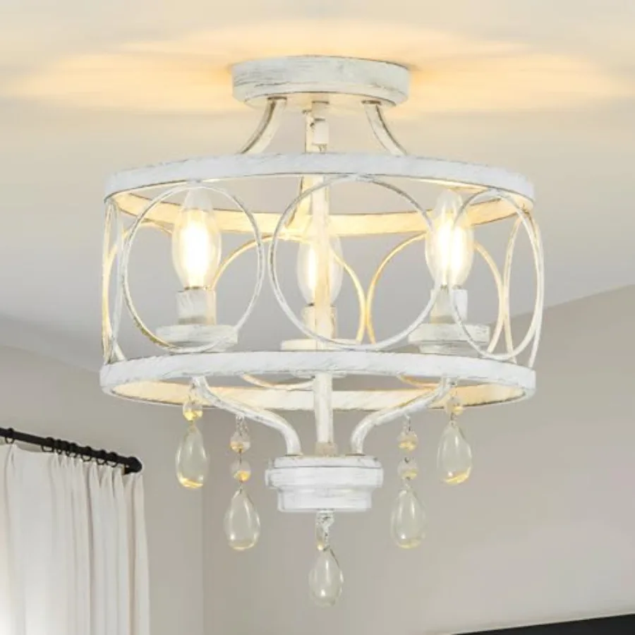 3-Light Modern Crystal Chandelier Farmhouse Ceiling Light Fixture Hanging Metal Pendant Lights Kitchen Island Dining Room Entry
3-Light Modern Crystal Chandelier Farmhouse Ceiling Light Fixture Hanging Metal Pendant Lights Kitchen Island Dining Room Entry