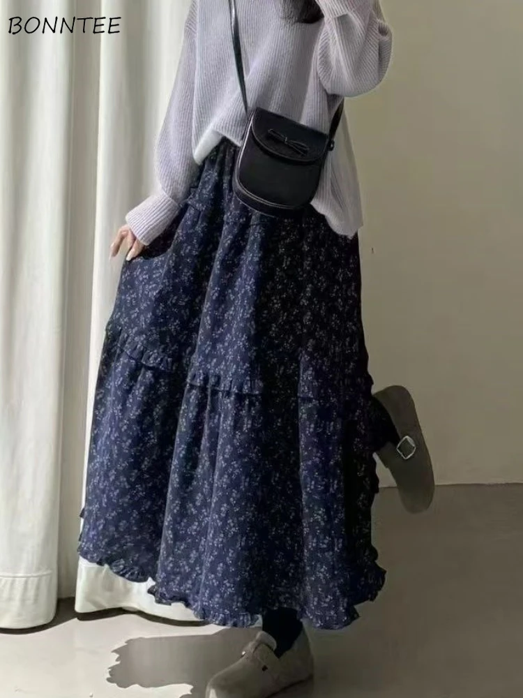 Юбки с цветочным принтом, женские фиолетовые длинные эластичные ретро-модные весенние корейские стильные универсальные дизайны, простые студенческие милые девушки Faldas
Юбки с цветочным принтом, женские фиолетовые длинные эластичные ретро-модные весенние корейские стильные универсальные дизайны, простые студенческие милые девушки Faldas