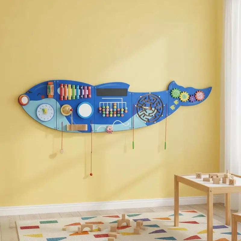 Orca Activity Wall, Busy Board Panels, 12 Games, Montessori Sensory Wall Toy for Children 3-12 Years Old, Learning Activity Center, Ideal for Playrooms, Kindergartens, Classrooms
Orca Activity Wall, Busy Board Panels, 12 Games, Montessori Sensory Wall Toy for Children 3-12 Years Old, Learning Activity Center, Ideal for Playrooms, Kindergartens, Classrooms