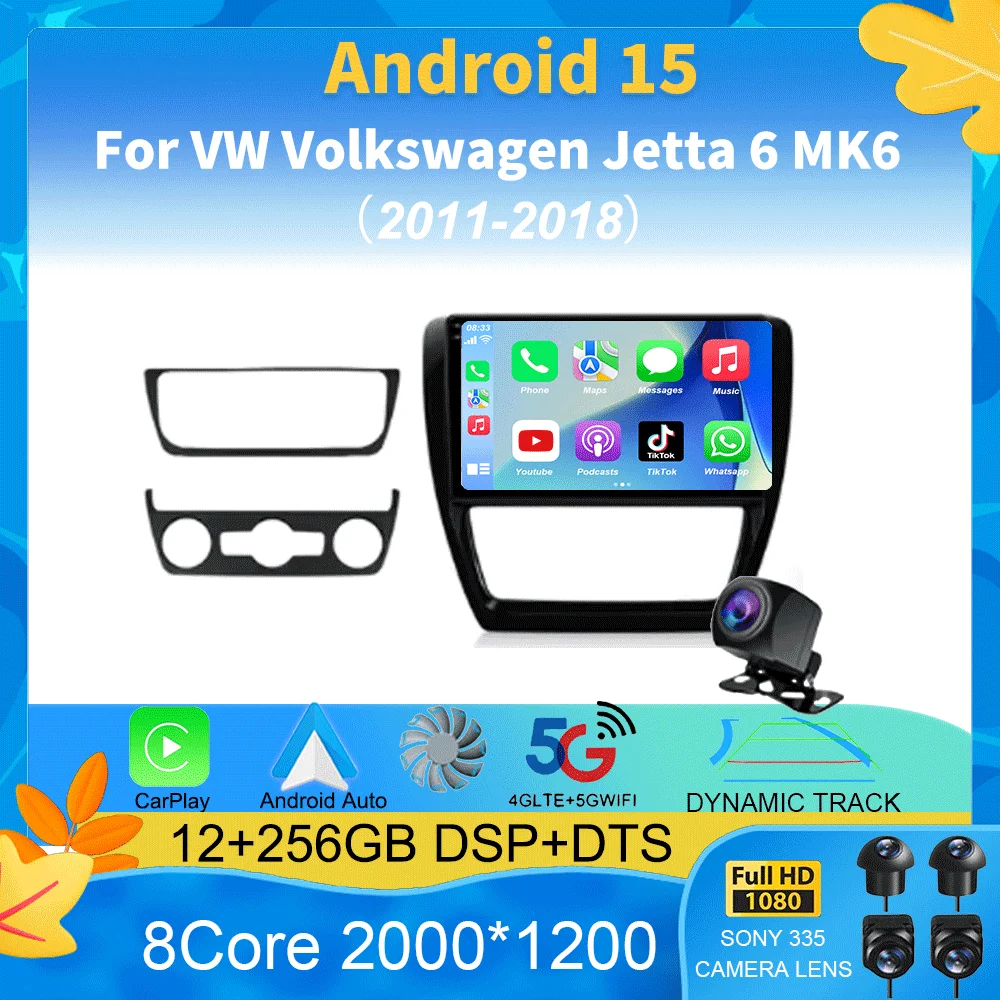 For VW Volkswagen Jetta 6 MK6 2011 - 2018 Car Radio Multimedia Player Carplay Android 15 Auto Car Stereo GPS Navigation DSP 2Din
For VW Volkswagen Jetta 6 MK6 2011 - 2018 Car Radio Multimedia Player Carplay Android 15 Auto Car Stereo GPS Navigation DSP 2Din