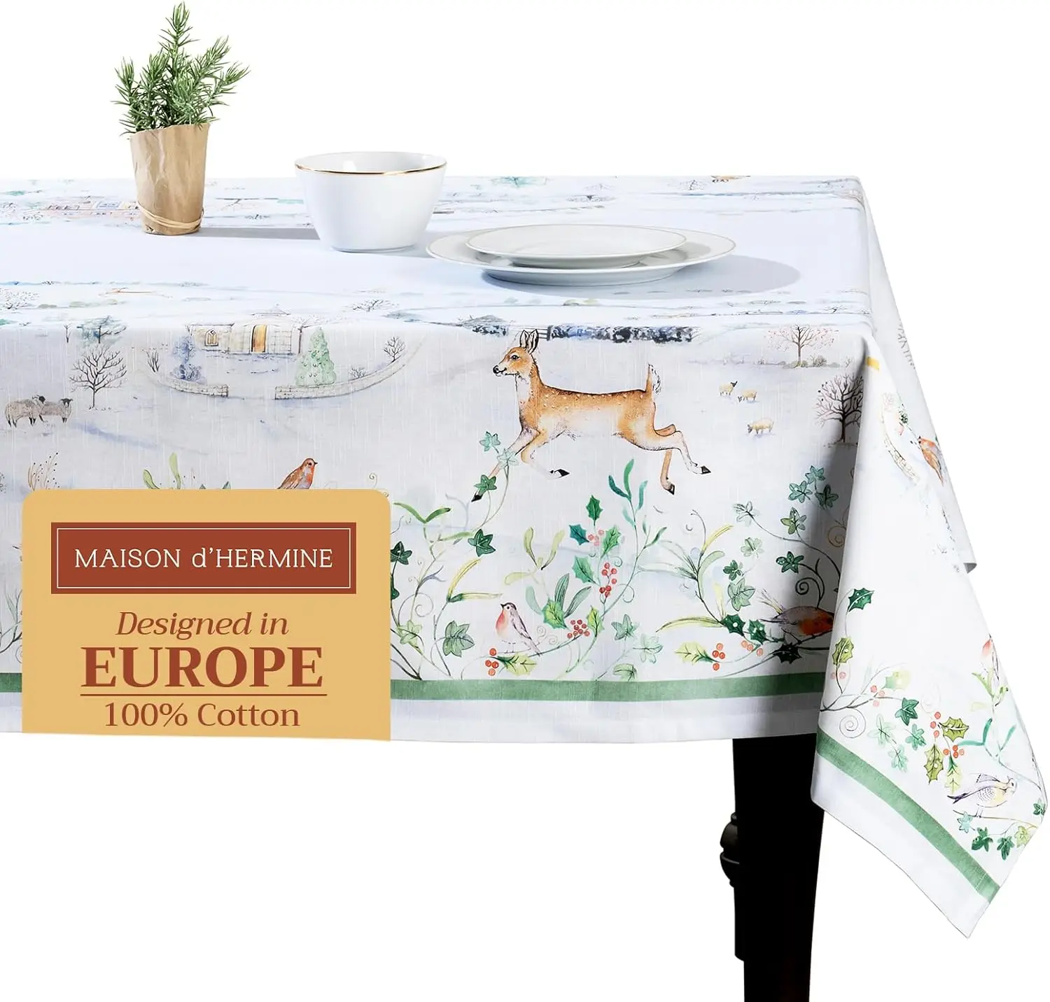 Maison D' Hermine Snowy World 100% Cotton Tablecloth Kitchen Dining Table Cloth For Rectangle Tables Tabletop Cover For
Maison D' Hermine Snowy World 100% Cotton Tablecloth Kitchen Dining Table Cloth For Rectangle Tables Tabletop Cover For
