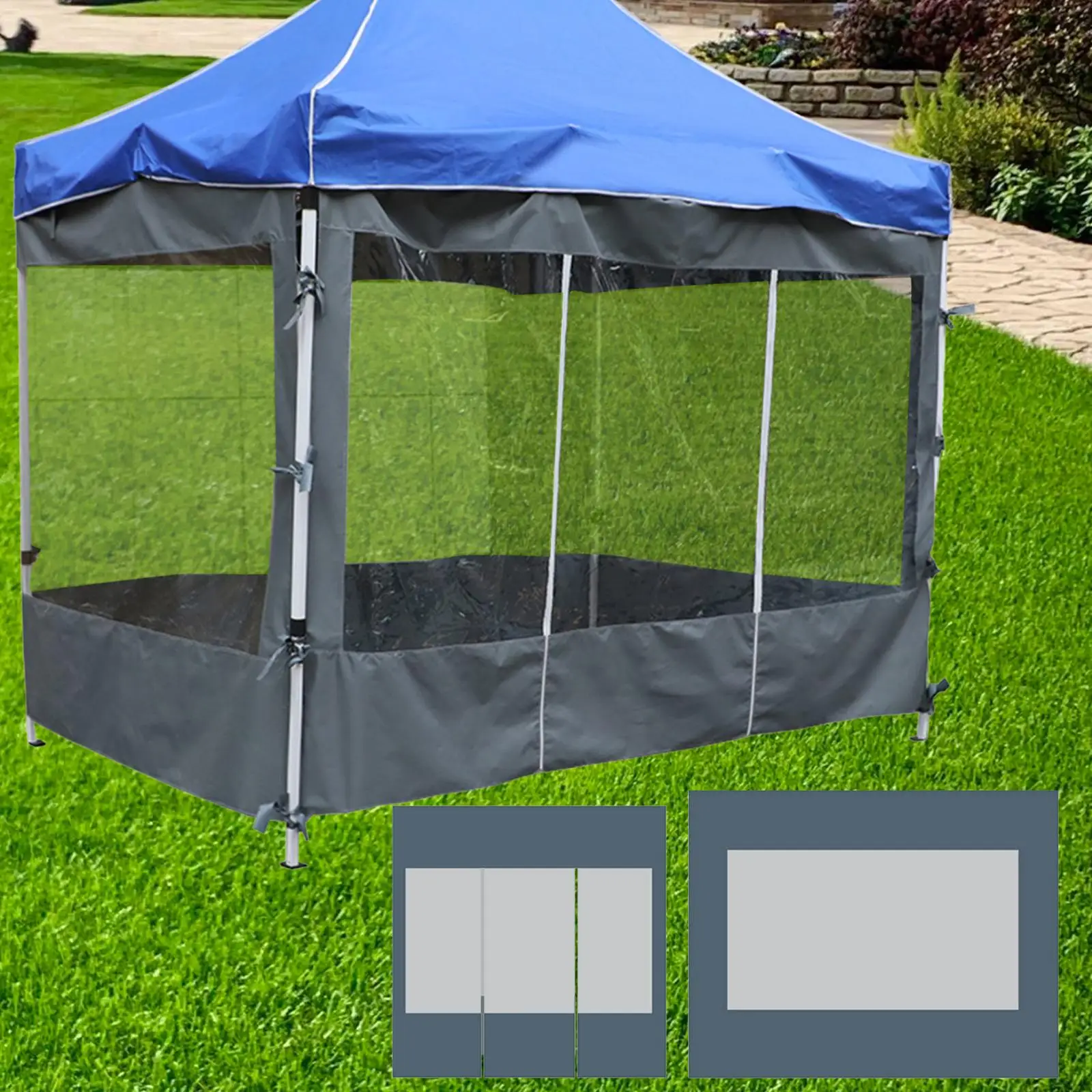 Canopy Sidewall Transparent Canopy Walls Straight Leg Sunwalls Only Sunshades Sidewall for Party Patio Camping Garden Gazebo
Canopy Sidewall Transparent Canopy Walls Straight Leg Sunwalls Only Sunshades Sidewall for Party Patio Camping Garden Gazebo
