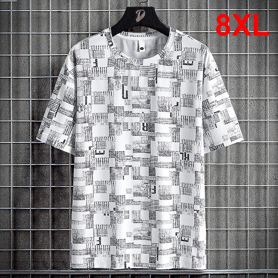Summer T-shirt Men Short Sleeve T-shirts 8XL Plus Size Fashion Casual Print Tops Tees Male Big Size Tshirt 
Summer T-shirt Men Short Sleeve T-shirts 8XL Plus Size Fashion Casual Print Tops Tees Male Big Size Tshirt