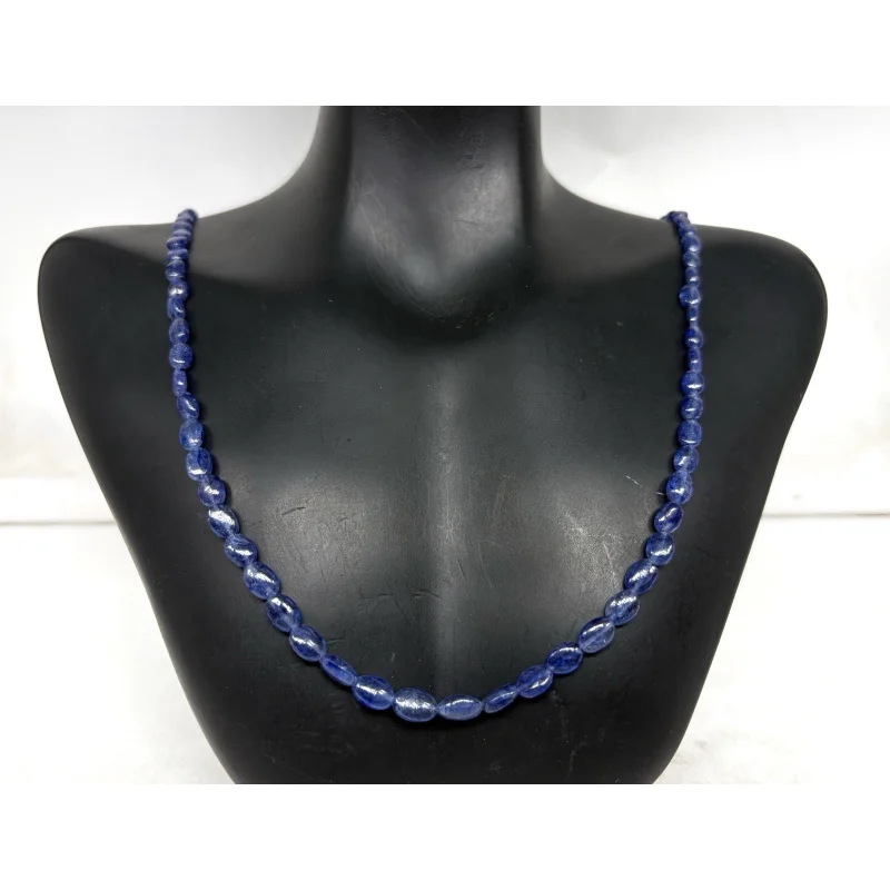Natural Blue Sapphire 20” Oval Smooth Beaded Necklace Sterling Silver
Natural Blue Sapphire 20” Oval Smooth Beaded Necklace Sterling Silver