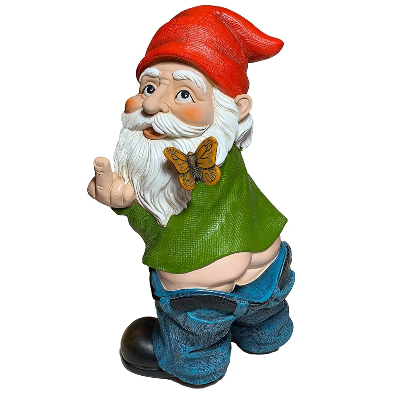 3D Vertical Middle Finger White Beard Dwarf Statue Ornament Outdoor Resin Crafts Ornament for Garden Decoratio
3D Vertical Middle Finger White Beard Dwarf Statue Ornament Outdoor Resin Crafts Ornament for Garden Decoratio 