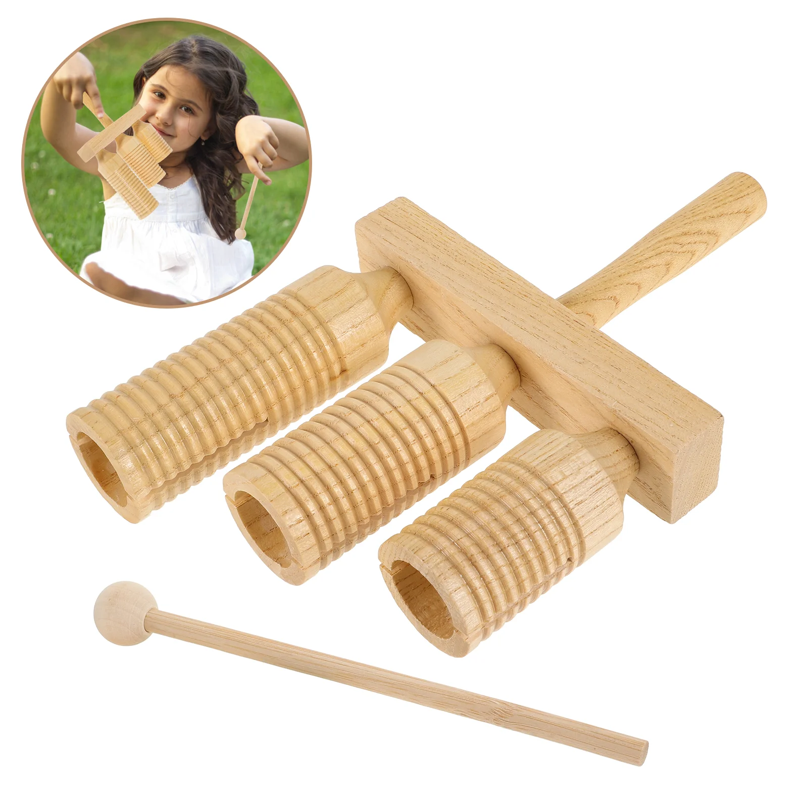 Mu Bangzi Musical Instruments for Toddlers Toys Kids Guiro Tone Block Wooden Preschool
Mu Bangzi Musical Instruments for Toddlers Toys Kids Guiro Tone Block Wooden Preschool