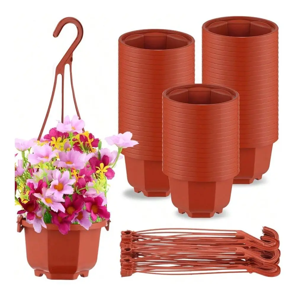 Pcs 3.7 Inch Plastic Hanging Plant Pots With Hooks Flower Pots Baskets Outdoor Hanging Nursery Planter Holder For Home Garden B
Pcs 3.7 Inch Plastic Hanging Plant Pots With Hooks Flower Pots Baskets Outdoor Hanging Nursery Planter Holder For Home Garden B