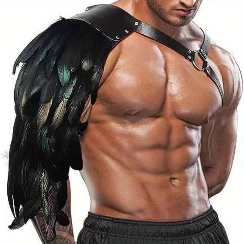 Vintage Medieval Feather Leather Shoulder Armor Viking Chest Strap Halloween Role Play
Vintage Medieval Feather Leather Shoulder Armor Viking Chest Strap Halloween Role Play