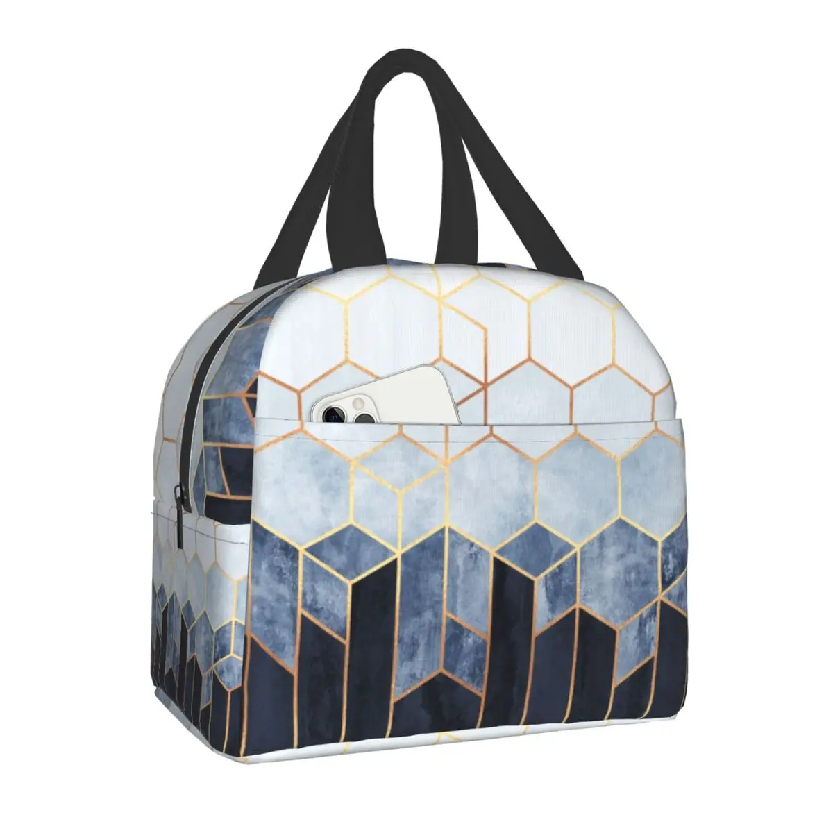 Abstract Geometric Hexagons Lunch Bags Men Women Cooler Warm Insulated Lunch Box for Children School Food Picnic Storage Bag
Abstract Geometric Hexagons Lunch Bags Men Women Cooler Warm Insulated Lunch Box for Children School Food Picnic Storage Bag